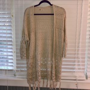 beige cardigan